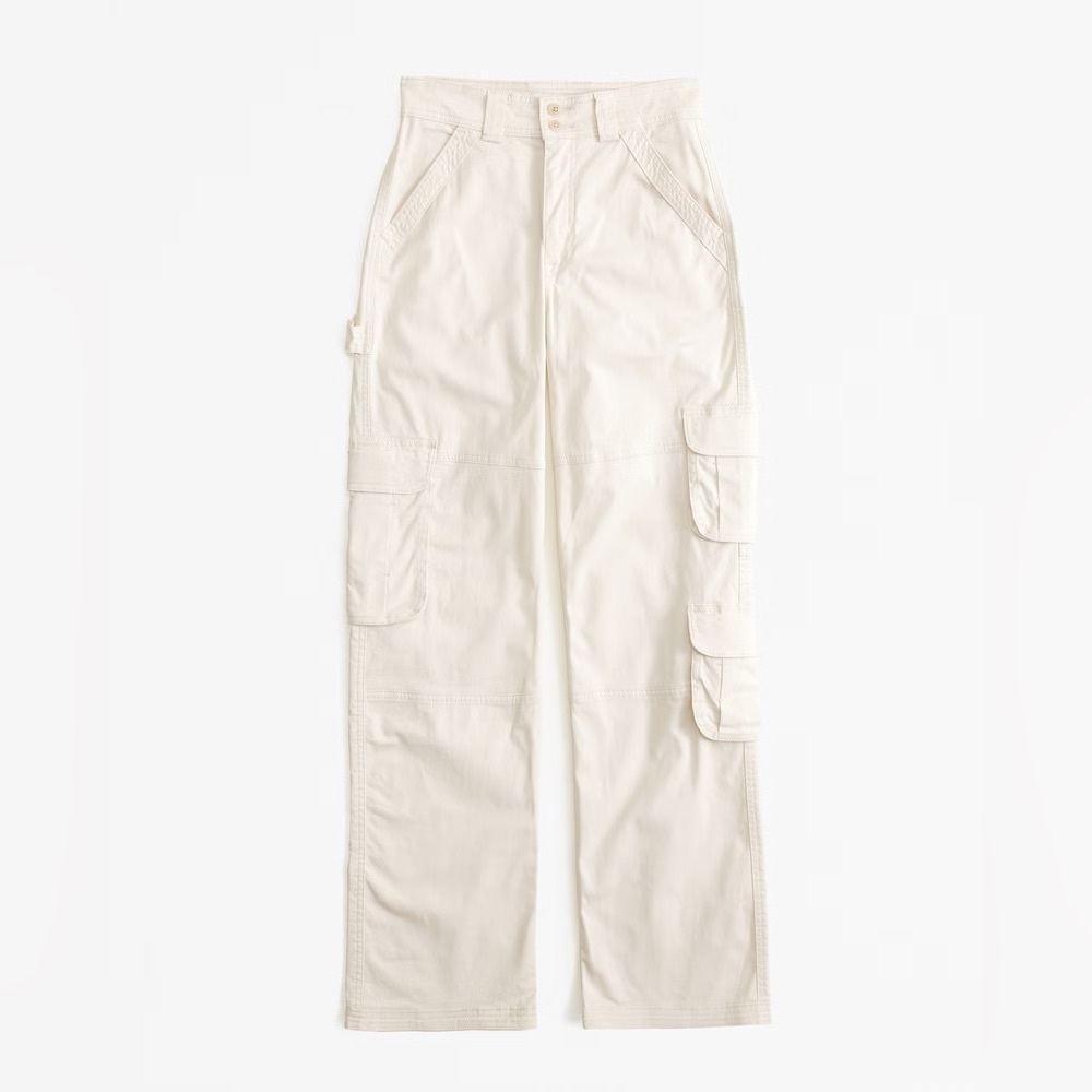 Abercrombie & Fitch Beige Cargos - Picture 2 of 6